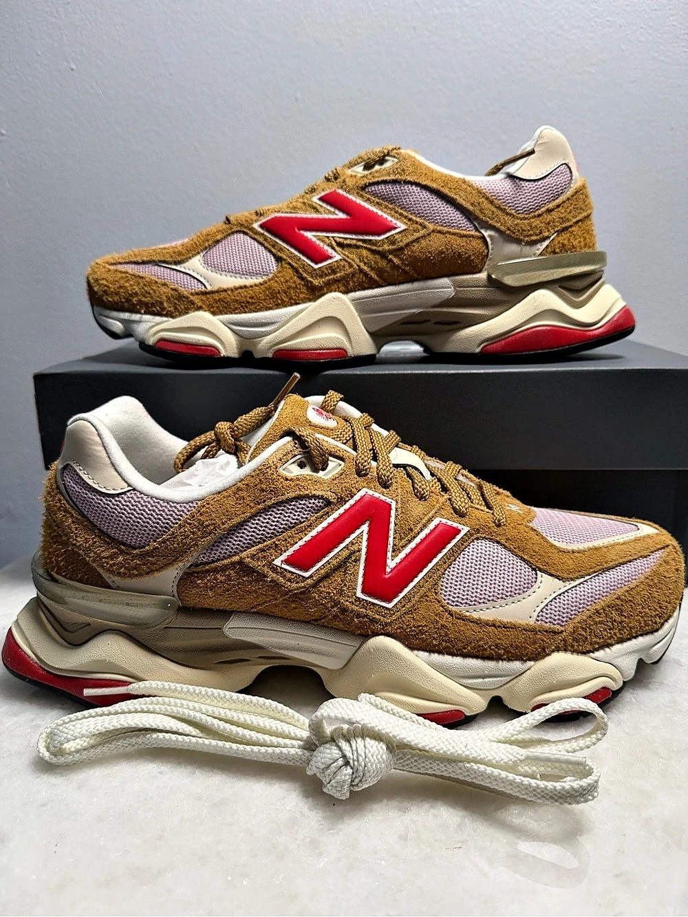 New Balance 9060 Sneakers Brown & Pink US 11.5